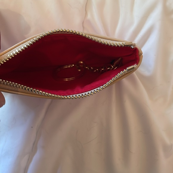 Dooney & Bourke Pink and Cream Checkered Wristlet - Picture 3 of 3